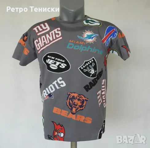 Тениска на all teams • NFL • сиво • размер XL • Деца
