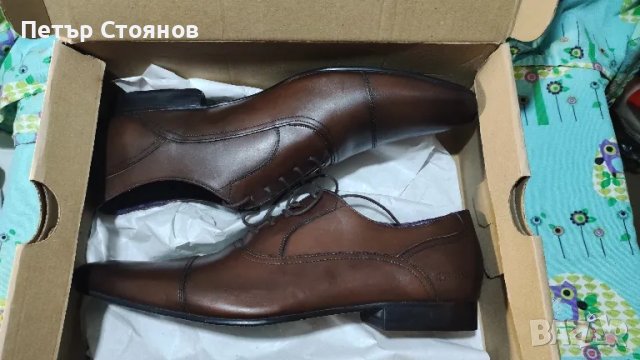 Стилни мъжки обувки от естествена кожа Ted Baker №47/48, снимка 10 - Официални обувки - 48208876