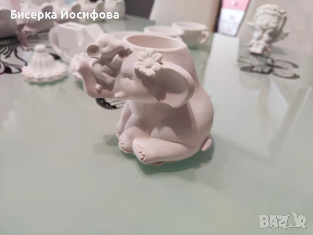Заготовки  за вашите проекти + Кашпи съдове от керамична смес , снимка 5 - Вази - 50963283