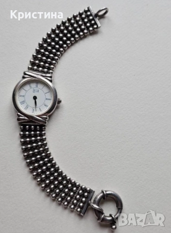 Сребърен часовник на Loisir by Oxette , снимка 8 - Гривни - 52378845