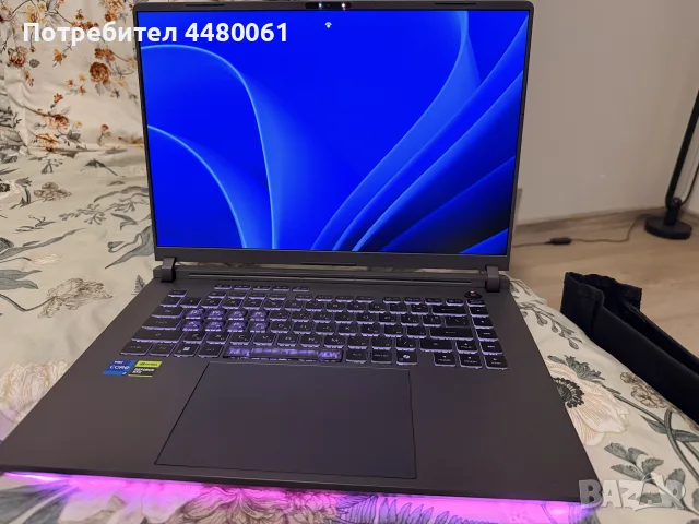 Лаптоп ASUS ROG Strix G16 (i7 / RTX 5070) – КАТО НОВ, 2г. Гаранция!, снимка 5 - Лаптопи за игри - 55905936
