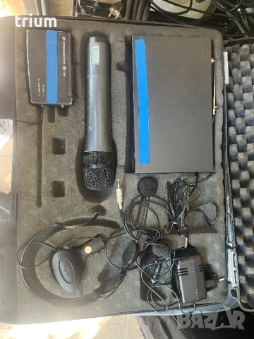 Безжични микрофони Sennheiser комплект дръжка, хедсет