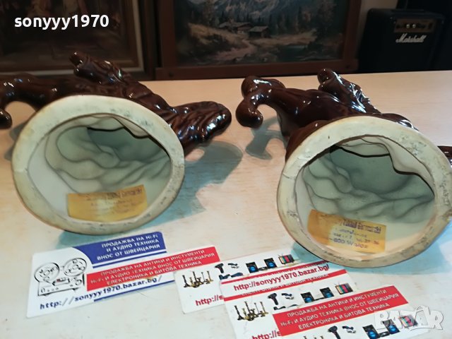 кончета коне 2бр керамика с етикети 1806231836MHL4, снимка 11 - Антикварни и старинни предмети - 41246514