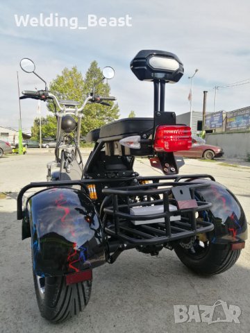Електрическа триколка CITY-COCO HARLEY 3000W/60V/20AH - Черна , снимка 4 - Мотоциклети и мототехника - 39300991