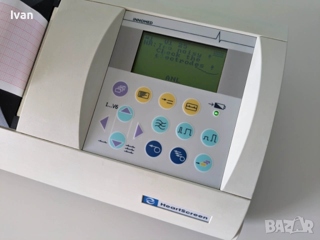 3-канален ЕКГ апарат Innomed HeartScreen 60-IKO – електрокардиограф ECG, EKG - отлично състояние, снимка 3 - Медицинска апаратура - 53744745
