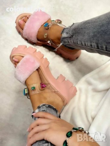 Равни чехли - розови - K525