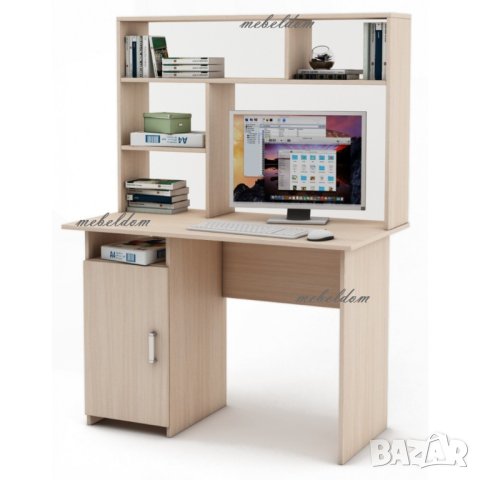 Бюро 110см. с надстройка и плавна врата(код-1181, снимка 4 - Бюра - 40935004