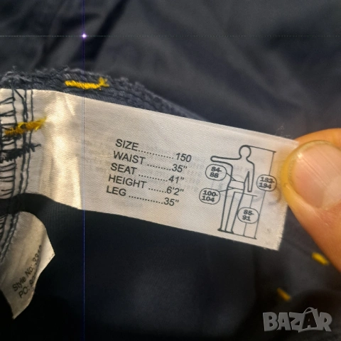 Snickers 3312 Craftsmen Loose Fit Duratwill, размер 150 / 52 - Л -ХЛ тъмносиньо работен панталон , снимка 5 - Панталони - 53082594