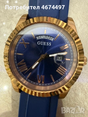 Guess часовник на топ състояние изгубих кутията и гаранционите карти чакам Ви приятели, снимка 4 - Мъжки - 52886812