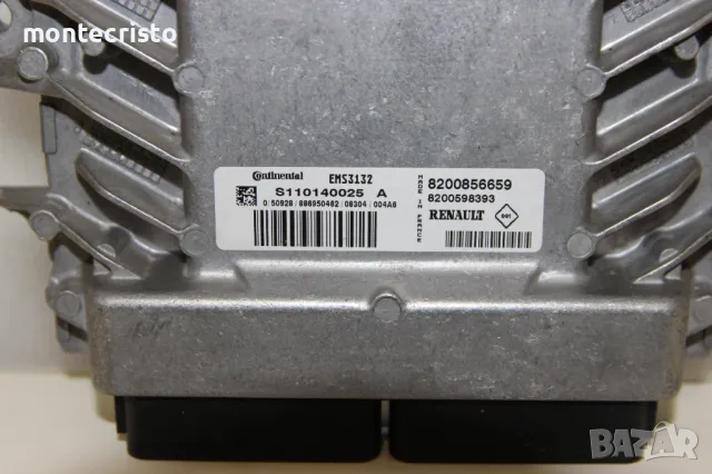Моторен компютър Dacia Sandero I (2008-2012г.) 8200856659 / S110140025A / S110140025 A / EMS3132, снимка 2 - Части - 49339511