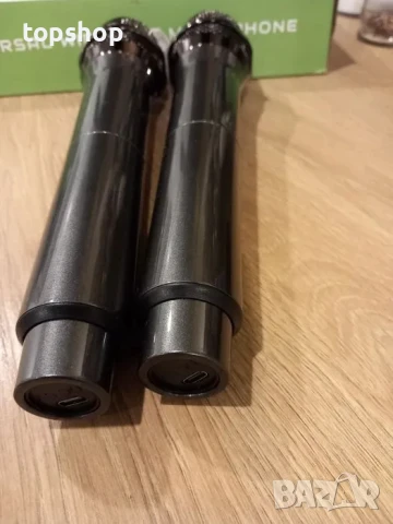 НОВИ Безжичени микрофони ALPOWL, UHF, USB type C, 50 часа батерия, снимка 2 - Микрофони - 50502567