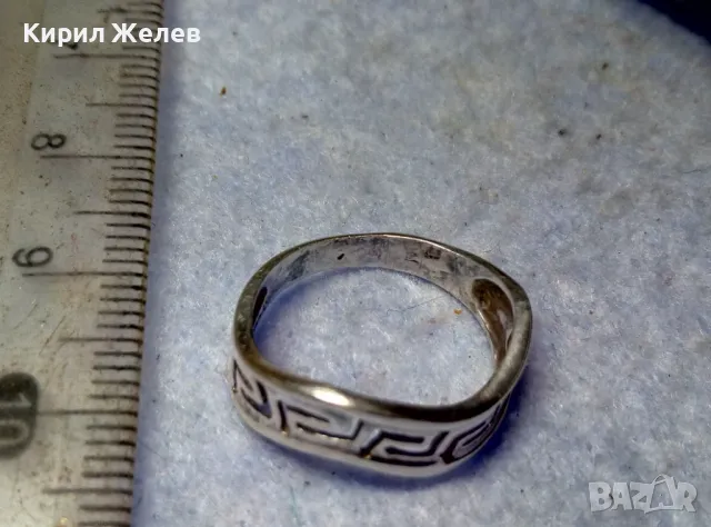 ДИЗАЙНЕРСКИ АРТ МОДЕЛ СРЕБЪРЕН ПРЪСТЕН СРЕБРО 925 с АЖУРНА ВЕРСАЧЕ СТИЛ ОРНАМЕНТИКА 49875, снимка 6 - Пръстени - 49704381