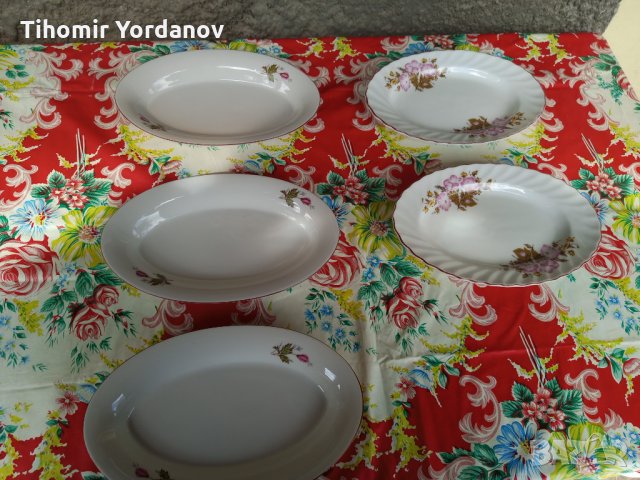 Български порцелан-чинии., снимка 1 - Чинии - 34185355