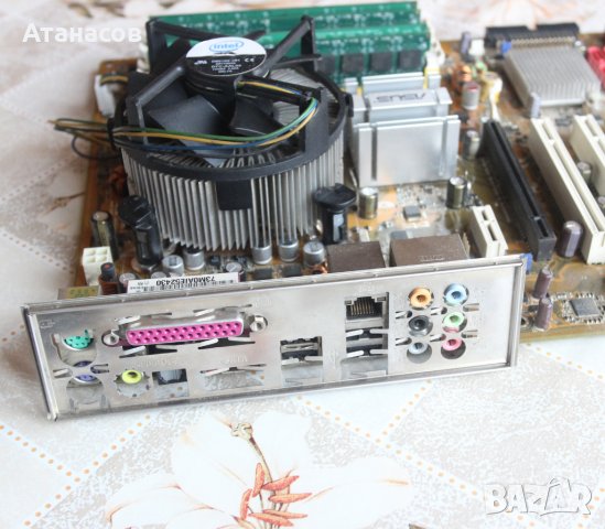 Дънна платка Asus P5B, P965, LGA775, DDR2 + CPU и памет, снимка 8 - Дънни платки - 42732037