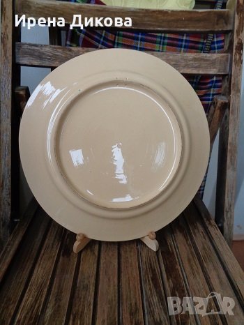 Продавам порцеланова ръчно рисувана чиния за стена/сервирна, снимка 2 - Декорация за дома - 34414815