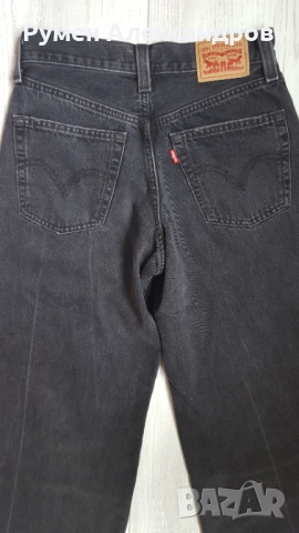 Черни дамски дънки Levi Strauss '94 Baggy Wide Leg W25 L33, снимка 15 - Дънки - 52043760