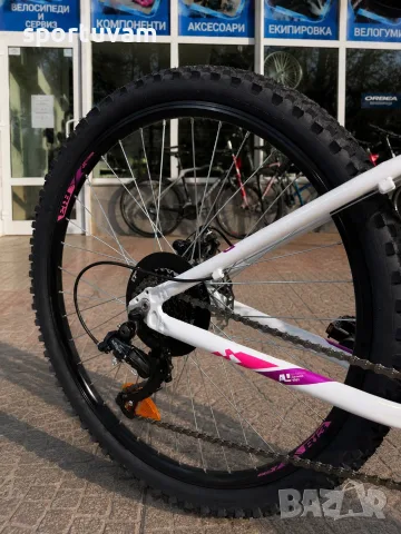 Планински велосипед SPRINT Hunter 26 бяло/розово Shimano, дискови спирачки, снимка 2 - Велосипеди - 55802436