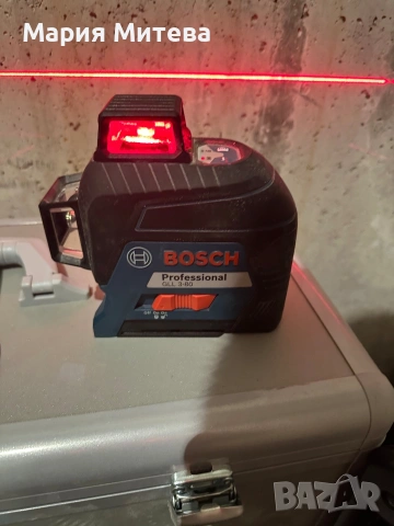 лазерен нивелир на Bosch, снимка 2 - Измервателни инструменти - 53758999