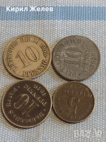 Четири монети стари редки пфенинг Германия различни години за КОЛЕКЦИЯ ДЕКОРАЦИЯ 31475, снимка 1 - Нумизматика и бонистика - 44475716