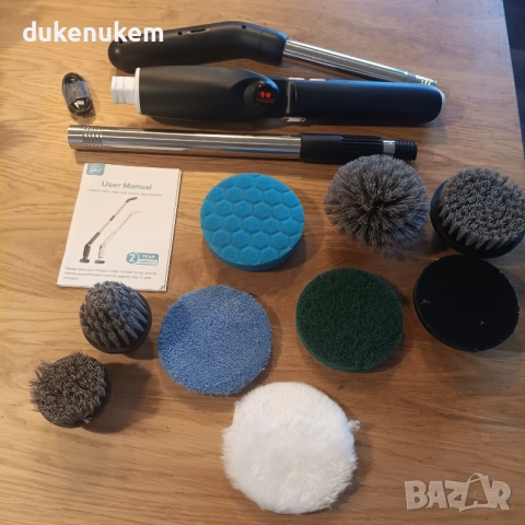 Електрическа четка за почистване 8 в 1, телескопична дръжка, снимка 7 - Други стоки за дома - 52638187