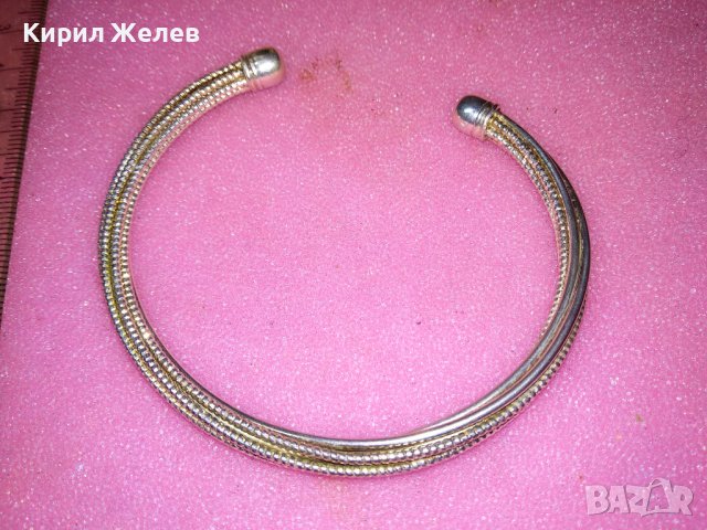 КРАСИВА ПОСРЕБРЕНА ГРИВНА от БЛАГОРОДНА НЕРЪЖДАЕМА СТОМАНА с ПЕЧАТ 925 Тип ТОРКВА 43245, снимка 13 - Гривни - 44394523