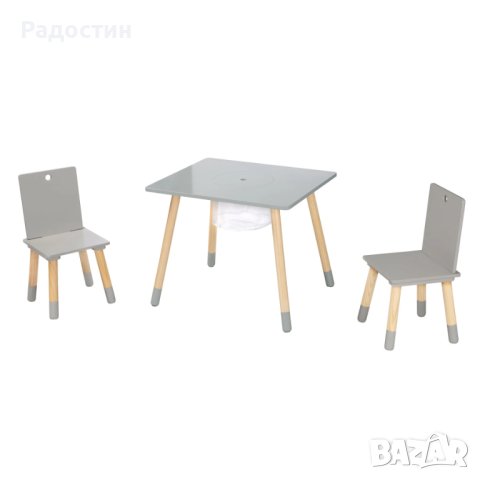Детска маса със столчета Roba с мрежа за съхранение