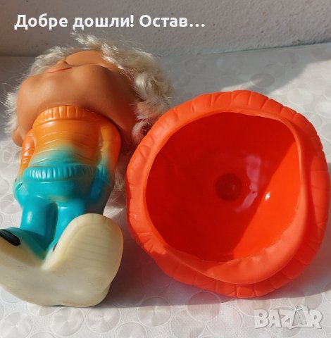 Стара гумена играчка хитро момче с шапка, снимка 6 - Други ценни предмети - 29067321