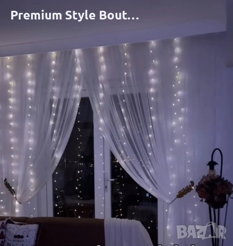завеса от лампички, снимка 3 - Лед осветление - 53780965