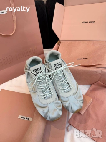 Miu Miu Нови Дамски Маратонки Два Цвята , снимка 4 - Маратонки - 53705181
