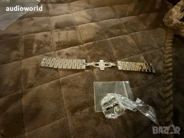 3 бр 24мм каишки за часовник, меш, кожа и верига, снимка 11 - Мъжки - 53397137