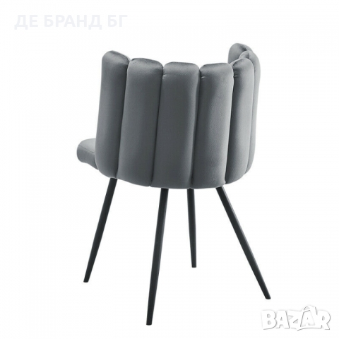 Стол с атрактивен дизайн тип кресло BZSTDC077GY, снимка 4 - Столове - 36065846
