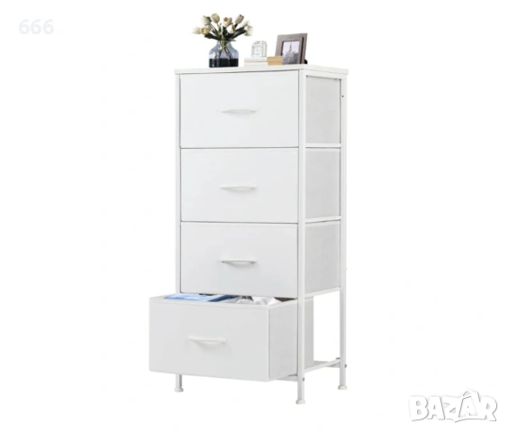 Стилен скрин от плат с 4 чекмеджета, снимка 9 - Други стоки за дома - 53540874