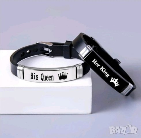 Гривни за двойки King Queen , снимка 2 - Гривни - 41763452