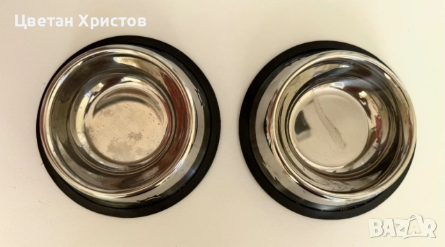 Неръждаеми купи за храна - куче, котка 2бр, снимка 4 - Други животни - 53438166