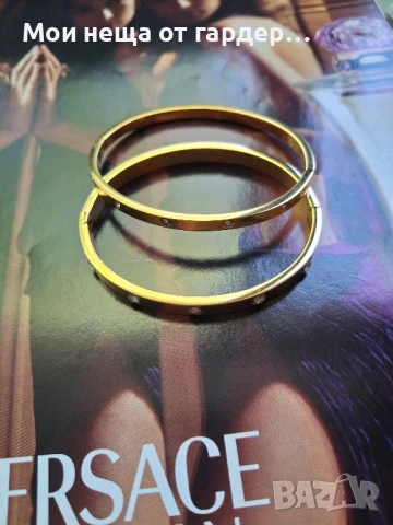 Гривни стил Cartier,  2бр, снимка 4 - Гривни - 50972078