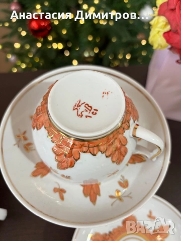 Руски сервиз за чай Вербилки, снимка 5 - Антикварни и старинни предмети - 53338901