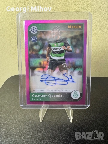 Geovany Quenda RC Auto /199 – Topps Merlin UEFA 2024/25 Rookie Autograph