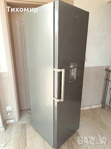 Хладилник с 1 врата Heinner HF-V401NFXWDF+, 389 л, No Frost, Диспенсър за вода, H 186 см, Сребрист, снимка 3 - Хладилници - 56083694