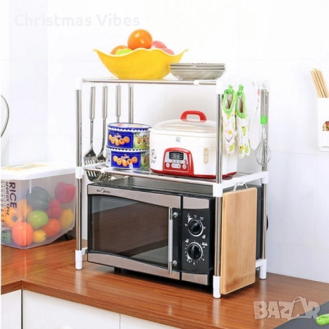 Етажерка за кухня с три рафта, снимка 5 - Етажерки - 49916402