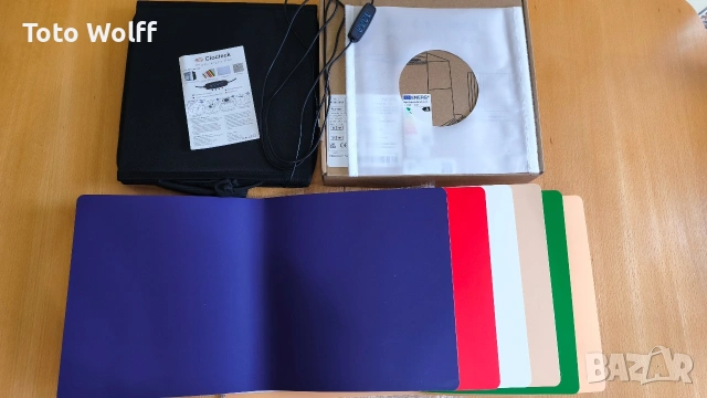 Фото кутия за продуктова фотография 25x25x25см с вградено осветление, снимка 3 - Светкавици, студийно осветление - 53223783