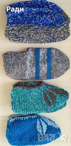 Продава домашни вълнени чорапи терлици ръчна изработка, снимка 12 - Други - 52025258