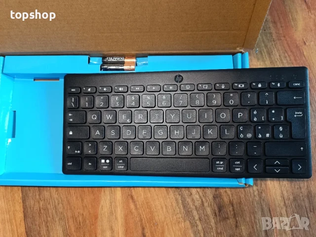 НОВА Компактна Bluetooth клавиатура HP 350, до 3 устройства чрез Bluetooth 5.2, Multi-OS..., снимка 16 - Клавиатури и мишки - 50555885