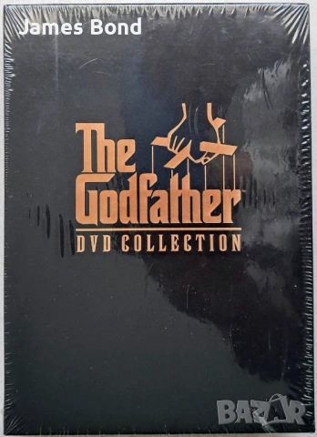 ДВД (DVD) Кръстникът Колекция (5 диска) с БГ субтитри. Запечатан. Издание за България