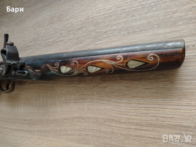 Стар кремъчен пищов,пистолет, снимка 4 - Други ценни предмети - 53184177