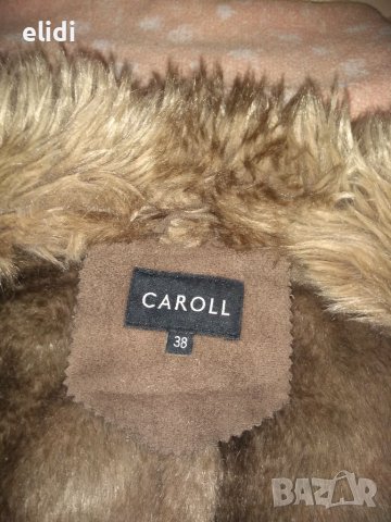 Дамски кожух от велур ном.38, снимка 3 - Палта, манта - 39501454