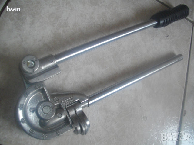 Нов Немски Ръчен Тръбогиб 12мм-Уред Огъване Меки/Полутвърди Тръби до ф12мм-0-180 Градуса/Радиус 30мм