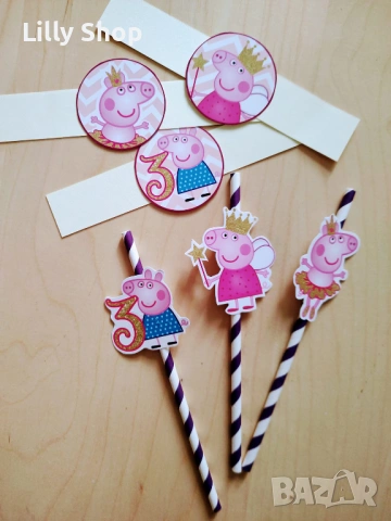 Покани, банер за рожден ден, Пепа Пиг  / Peppa Pig, снимка 15 - Покани - 53189230