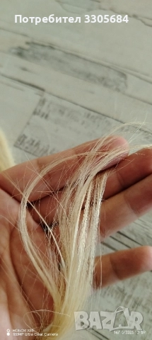 естествена сурова коса 65см.100гр, снимка 5 - Аксесоари за коса - 52316981