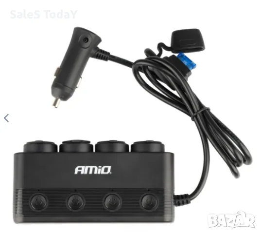 Разклонител за запалка за автомобил, 108/216W при 12/24 V