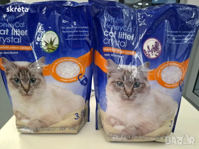 Силикон котешка постелка 3.8 литра  с аромат 